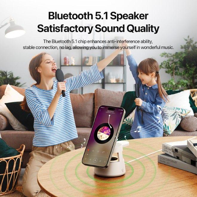 Immagine prodotto Duzzona W23 Series Wireless Charger mit Bluetooth Lautsprecher (15 W)