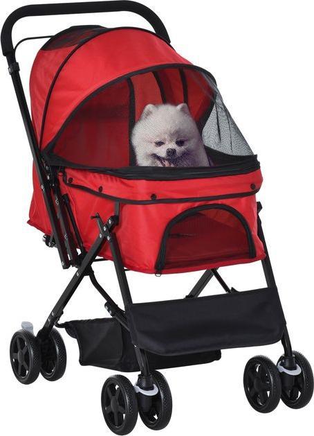Immagine prodotto Swisshandel24 Passeggino per cani Passeggino per cani di piccola taglia e gatti Passeggino per animali Passeggino (Gatto, Cane, Pieghevole)