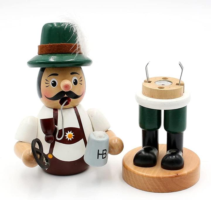 Produktbild Dekohelden24 Lustiger Räuchermann "Bayer mit Brezel und Bier"
