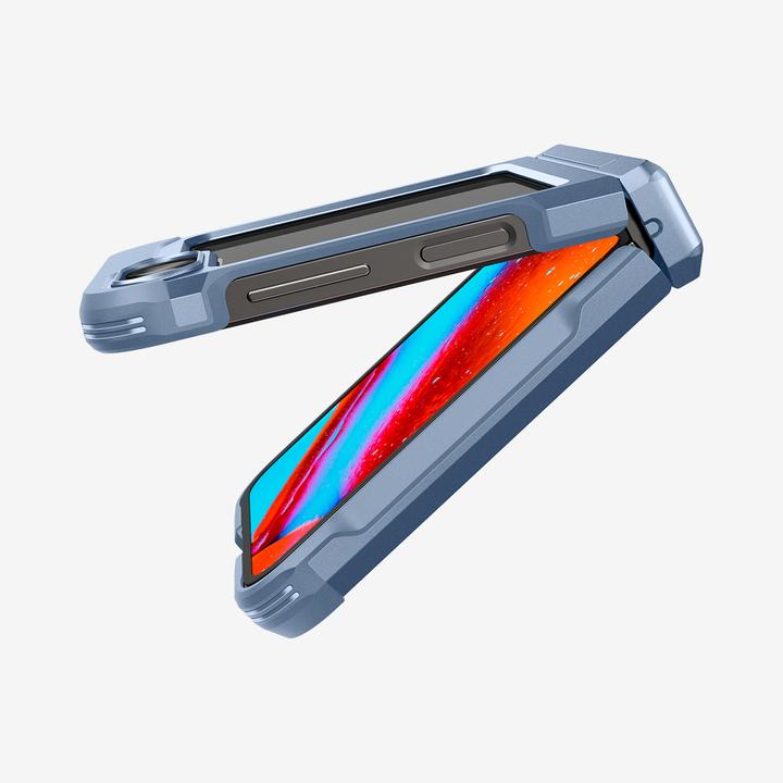 Actual product image Spigen Tough Armor TPU Back Cover Blue Samsung Galaxy Z Flip 6 (Samsung Galaxy Z Flip6)