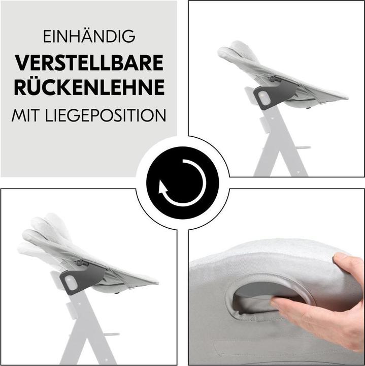 Produktbild Hauck Hochstühle Alpha Plus Grey 4-tlg. Newbornset Light Grey - (Hochstuhl)