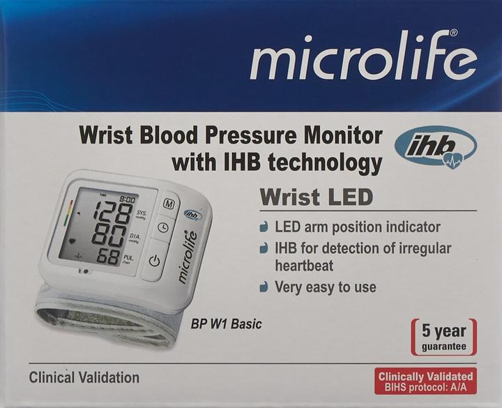 Image du produit Microlife BP W1 Basic (Tensiomètre au poignet)
