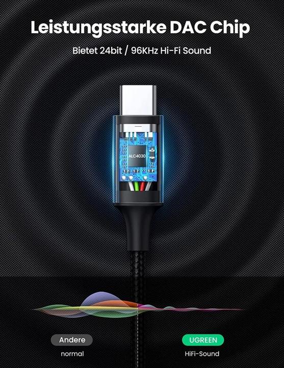 Produktbild Ugreen USB C — 3.5mm (1 m, USB)