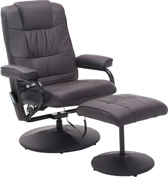 Produktbild Swisshandel24 Massagesessel mit Hocker, Drehbares Relaxsessel mit Massagefunktion, Elektrisches Fernsehsessel mit