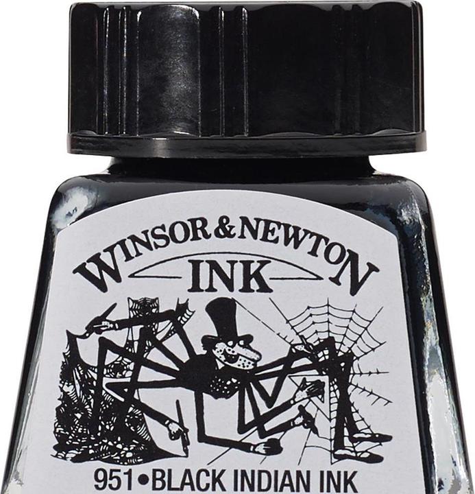 Winsor & Newton 94376905311 (Inchiostro di ricarica del marcatore, Nero, 14 mm)