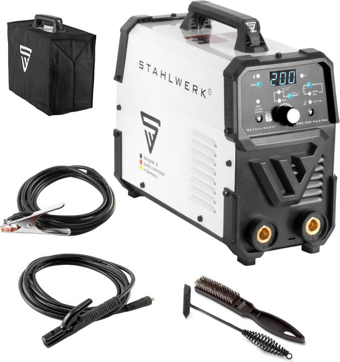 Produktbild Stahlwerk Schweissgerät ARC 200 Puls Pro MMA E Hand Lift TIG Pulsfunktion 200 A