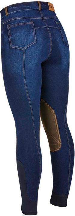 Image du produit Dublin Shona Denim Pantalon d'équitation avec patch en daim (34)
