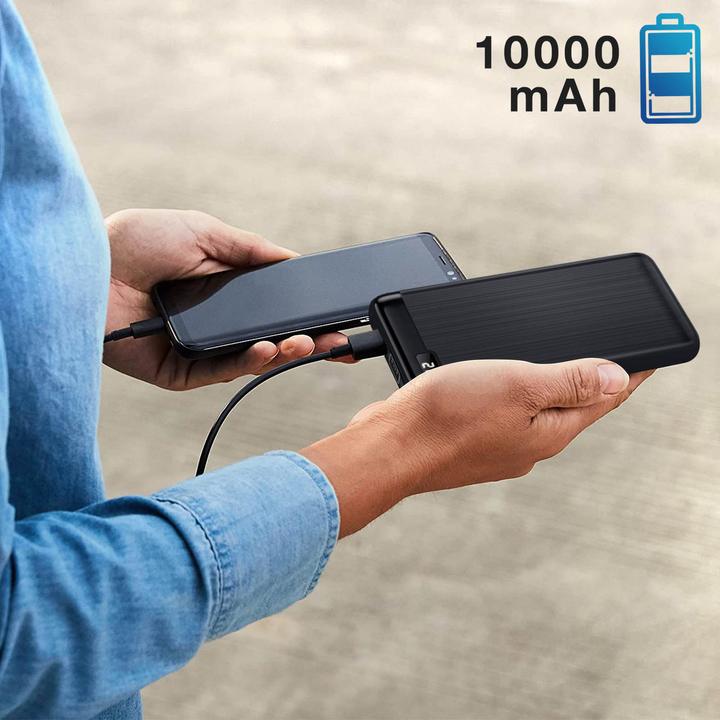 Actual product image Setty 10,000mAh battery with 2 USB ports + LED indicator (10000 mAh)