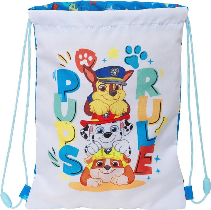 Actual product image Paw Patrol Backpack bag with straps The Pups rule Blue 26 x 34 x 1 cm