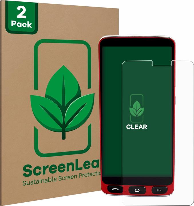 Produktbild ScreenLeaf Schutzfolie nachhaltiger Displayschutz Displayschutzfolie Folie Klar Transparent (2 Stück, Olympia Neo)