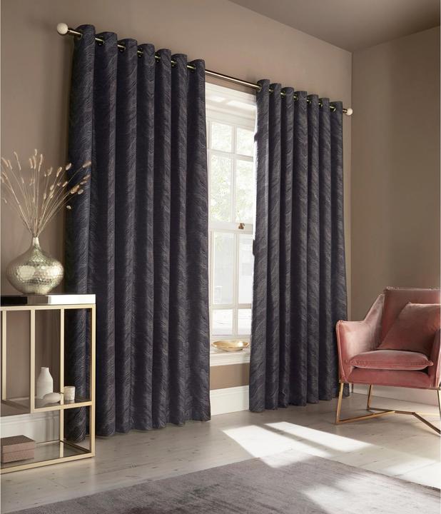 Actual product image Furn Eyelet Curtains Himalaya 2Pack (229 x 183 cm)