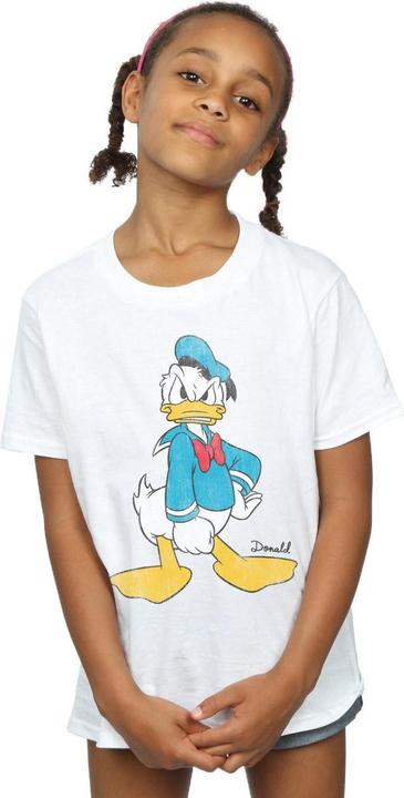 Actual product image Disney Girls Donald Duck Angry Cotton T-Shirt (140, 146)