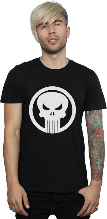 Actual product image Mens The Punisher Skull Circle T-Shirt (L)