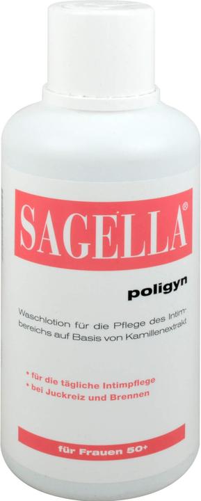 Actual product image Sagella poligyn washing lotion, 500 ml lotion (500 ml, Intimate washing lotion)