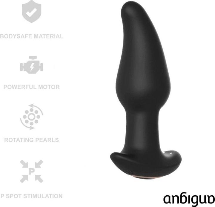 Anbiguo Anal vibrator "Amadeus" with rotating beads and remote control