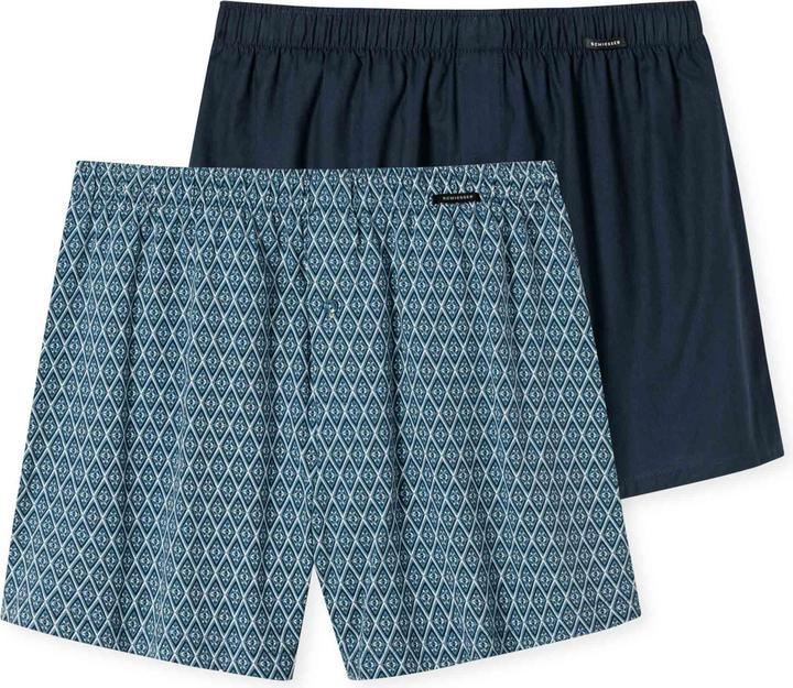 Schiesser 2er Pack Single-Jersey Boxershorts (8, 2er Pack)