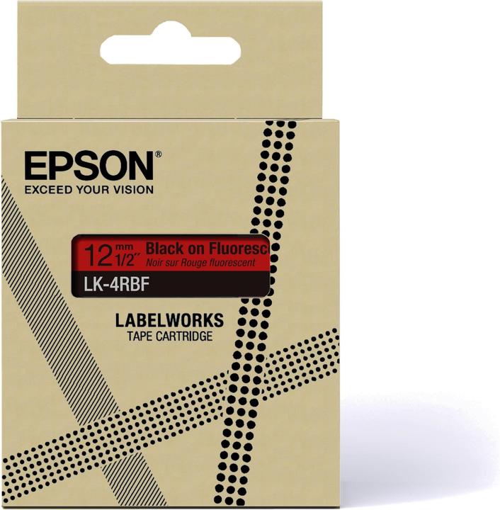 Produktbild Epson Fluorescent Red/Black 12mm LK-4RBF