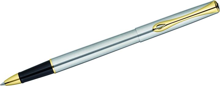 Actual product image Diplomat Rollerball Traveller stainless steel gold (Stainless steel gold, 1 x)