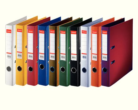 Produktbild Leitz Esselte Kunststoffordner Standard, DIN A4, 50 mm, sortiert Deckel innen und außen mit PP-Folie (A4, 50 mm, 1 Stück)