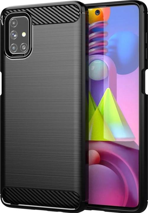 Produktbild Screenguard Samsung Galaxy M51 Hülle Carbon Brushed Soft TPU (Samsung Galaxy M51)