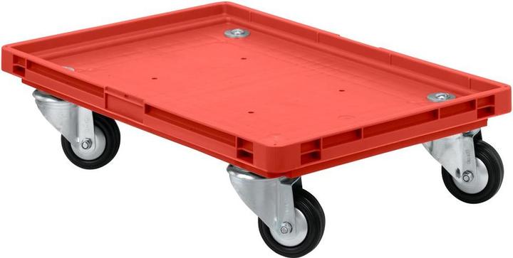 Image du produit Schäfer Shop Roll-Fix, roulettes en caoutchouc plein, 600 x 400 x 125 mm (200 kg)