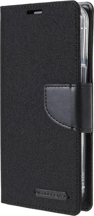 Actual product image iPhone 13 Pro Max - Canvas Fabric Leather Case Black (Apple iPhone 13 Pro Max)