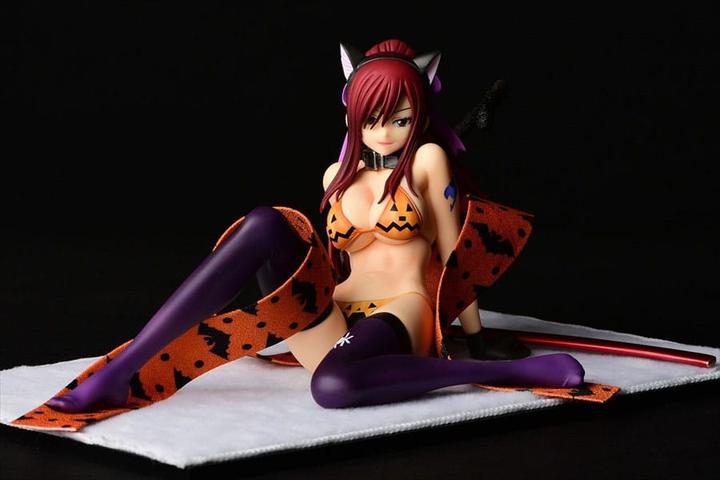 Image du produit Orca Fairy Tail statuette 1/6 Erza Scarlet - Halloween CAT Gravure Style 13 cm