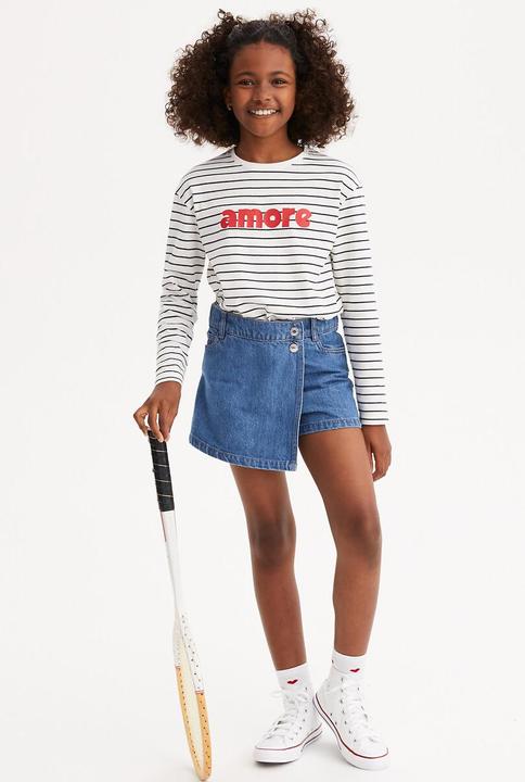 Image du produit La Redoute Collections Jupe courte en jean (128)
