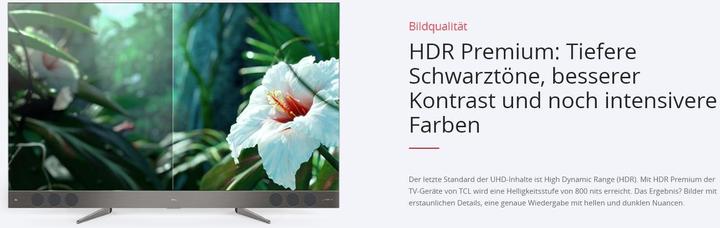 Immagine prodotto TCL U55x9006 (55", LCD, 4K, 2017)