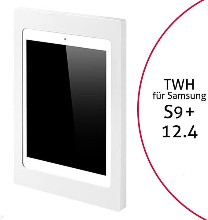Actual product image TabLines TWH050W Tablet Wall Mount for Samsung Tab S9+ 12.4, white