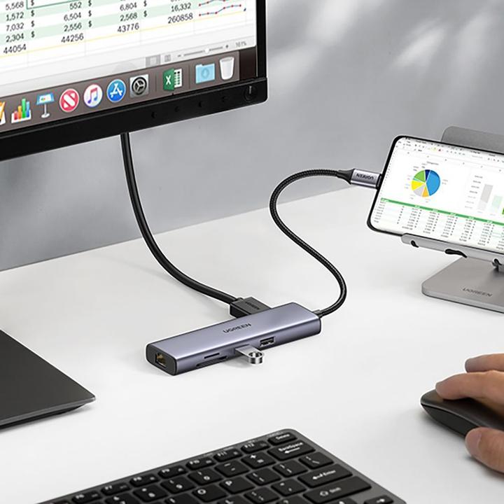 Image du produit Ugreen USB Hub 3.0 (USB-C, 5 Ports)