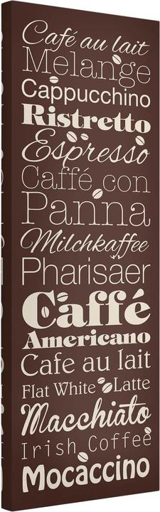Actual product image Bilderwelten Coffee specialties brown (30 x 90 cm)
