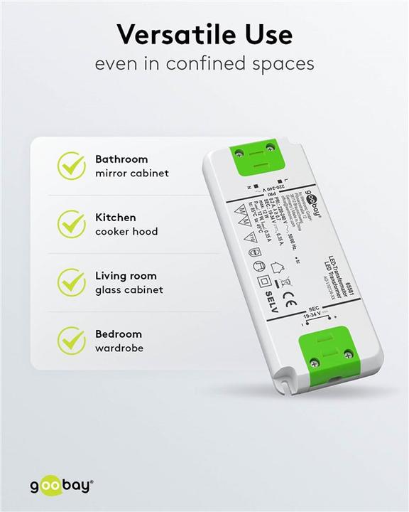 Actual product image Goobay LED constant current transformer
