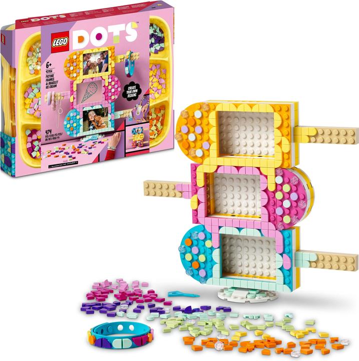 Produktbild LEGO Eiscreme Bilderrahmen & Armband (41956, LEGO Dots)