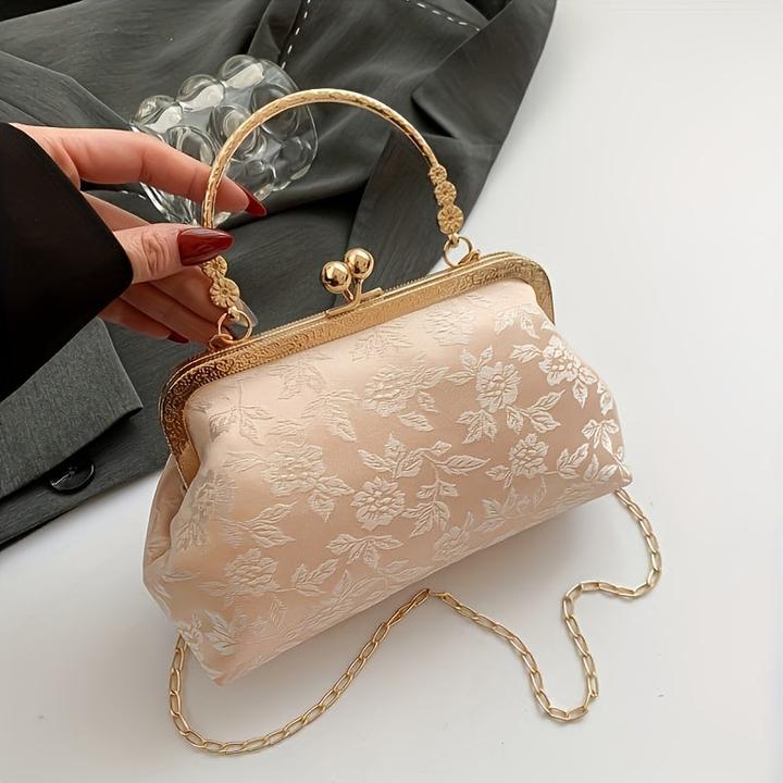 Only-Bags.Store Elegante Vintage-inspirierte Clutch Bag - perfekt für Abend und Bankett
