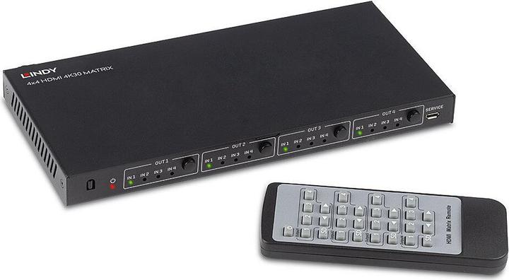 Actual product image Lindy HDMI 4K UHD 4x4 Matrix