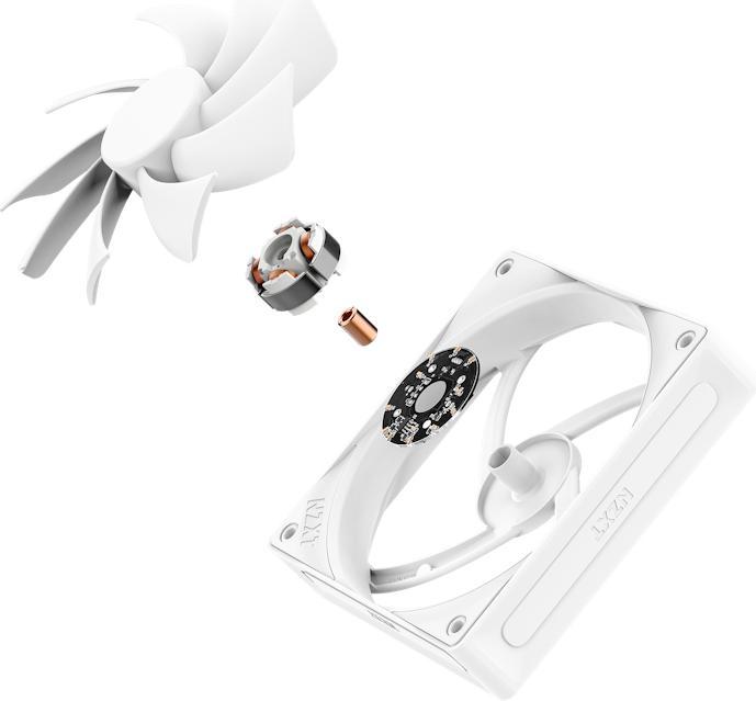 Image du produit NZXT Série Q F120Q Lfter White 120mm RF-Q12SF-W2 (120 mm, 1 x)