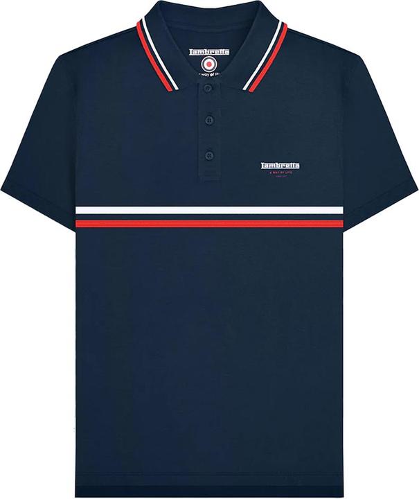Lambretta Classic SS24 Poloshirt Stripes