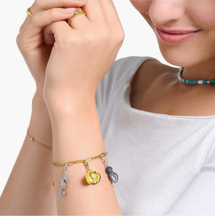 Produktbild Thomas Sabo Charm Club Muschel Gold (925er Silber, 750er Vergoldung)
