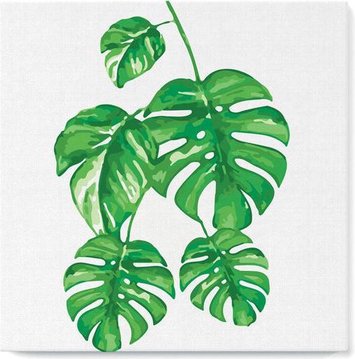 Image du produit Figured'Art Mini Peinture par Numéros avec Cadre - Feuilles
