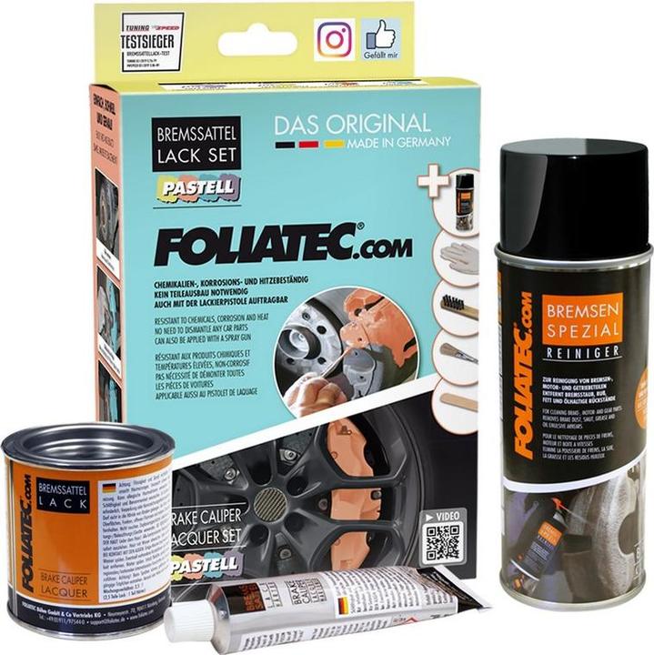 Produktbild Foliatec Folia Tec Bremssattellack Pepper Mint inkl. Montageset (Pinsel, Stahlbürste, Spatel, Handschuhe). Hi