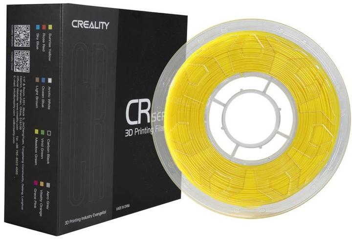 Productafbeelding Creality Filament CR-PLA geel, 1,75 mm, 1 kg (PLA, 1.75 mm, 1000 g, Geel)