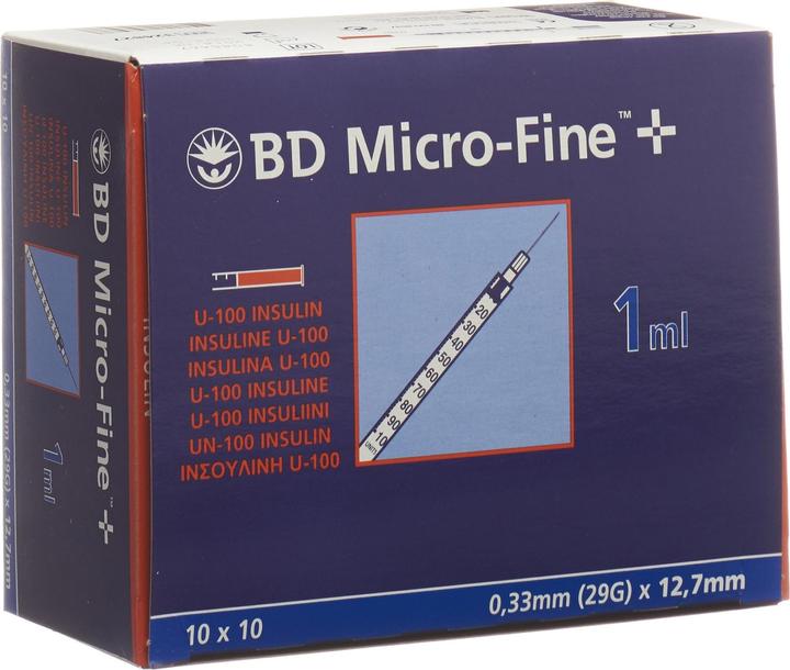 BD + U100 Insulin Spritzen 12.7 x 0.33 mm (Insulinspritze)