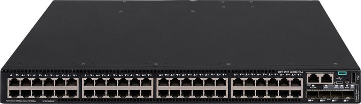 Image du produit HPE E FlexNetwork 5520 HI Switch 4 ports SFP+, 1 slot module d'extension, 1U, support MACsec, w/o (48 Ports)