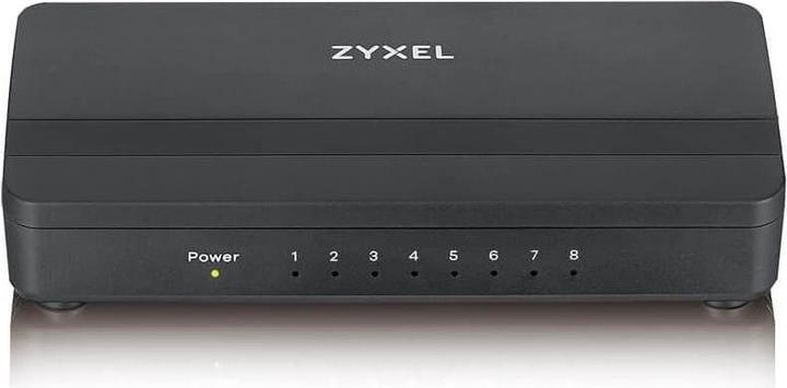 Actual product image Zyxel GS-108SV2 8-Port Desktop Gigabit Ethernet Media Switch (8 Ports)