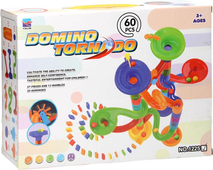 Image du produit Yulin Piste de billes Domino Tornado, 60 pièces