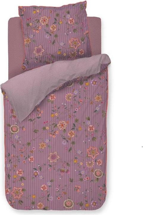 Actual product image PIP Studio Flores Bailando bed linen purple 135x200cm (1 set) (Duvet cover, 135x200 cm)