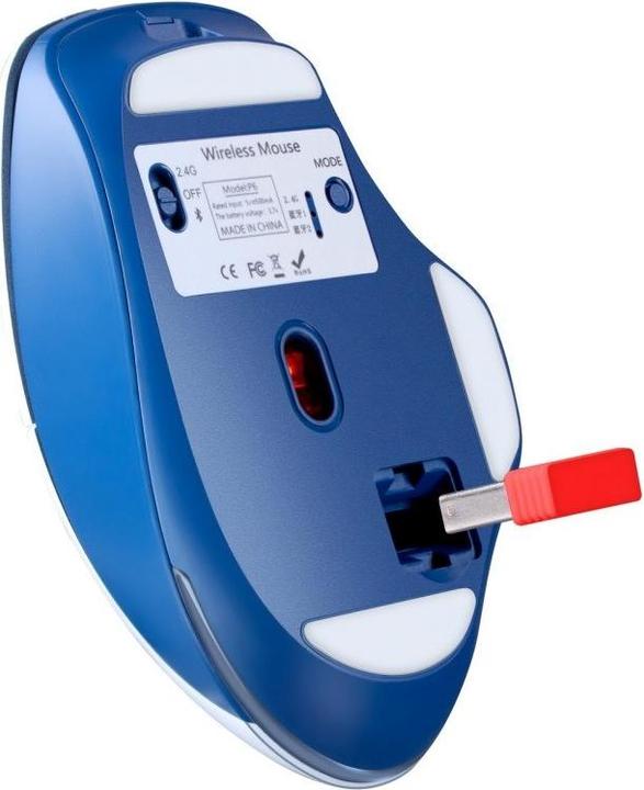 Actual product image Defender MYSZ GM-126 TISA RF+BT OPTIC 1600dpi 6P BIAŁA (Wireless)
