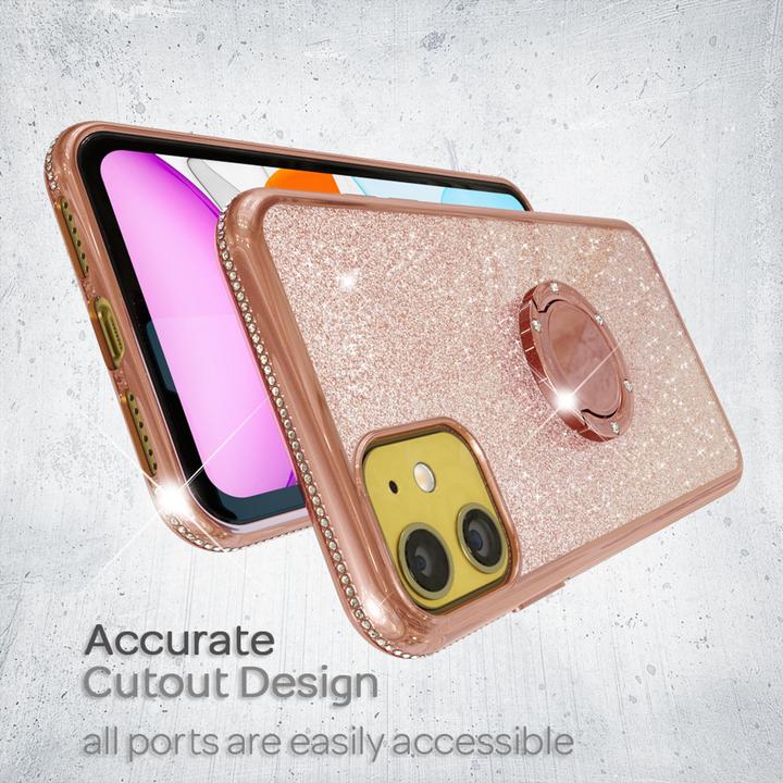 Immagine prodotto Nalia Anello Glitter Silicone Cover (Apple iPhone 11)