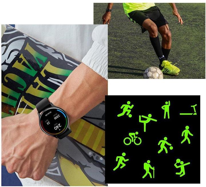 Actual product image xO smartwatch J5 Amoled black